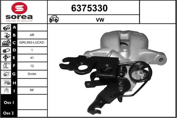 STARTCAR 6375330 - Тормозной суппорт autospares.lv