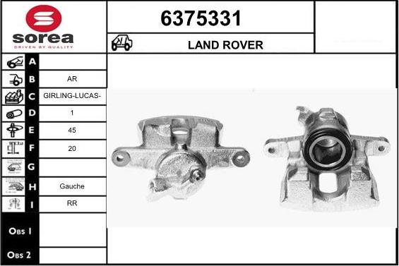 STARTCAR 6375331 - Тормозной суппорт autospares.lv