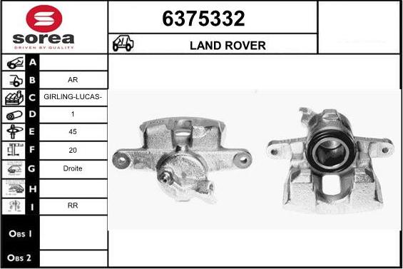 STARTCAR 6375332 - Тормозной суппорт autospares.lv