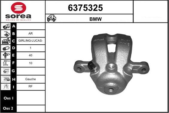 STARTCAR 6375325 - Тормозной суппорт autospares.lv