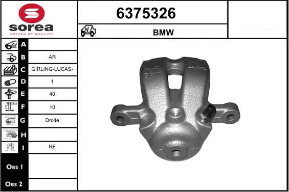 STARTCAR 6375326 - Тормозной суппорт autospares.lv