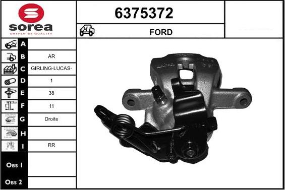 STARTCAR 6375372 - Тормозной суппорт autospares.lv