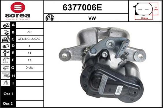 STARTCAR 6377006E - Тормозной суппорт autospares.lv