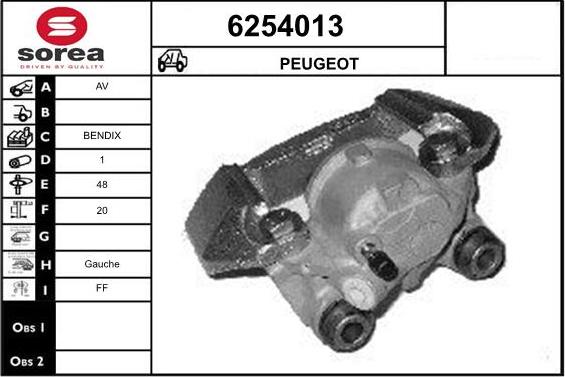 STARTCAR 6254013 - Тормозной суппорт autospares.lv