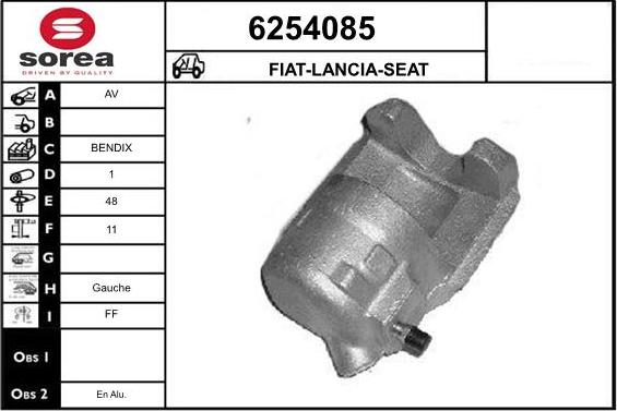 STARTCAR 6254085 - Тормозной суппорт autospares.lv