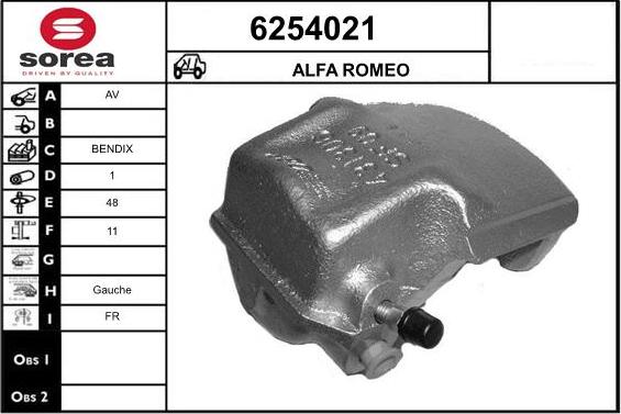 STARTCAR 6254021 - Тормозной суппорт autospares.lv