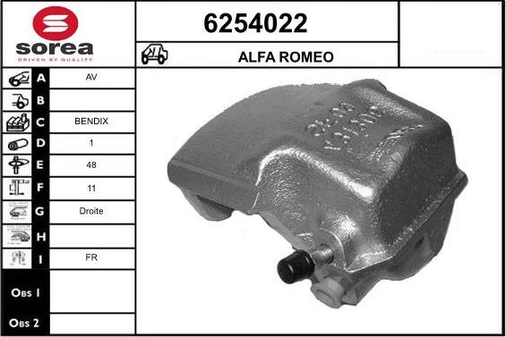 STARTCAR 6254022 - Тормозной суппорт autospares.lv