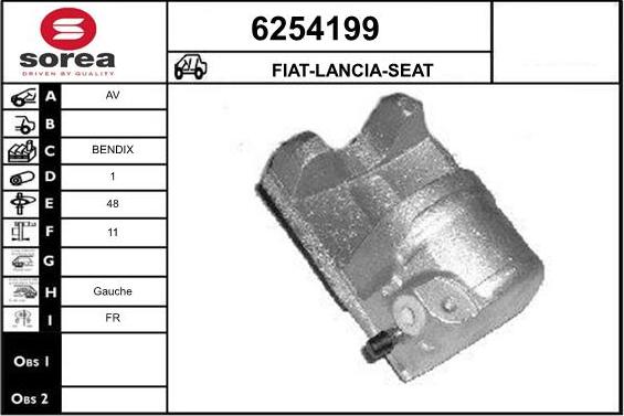 STARTCAR 6254199 - Тормозной суппорт autospares.lv