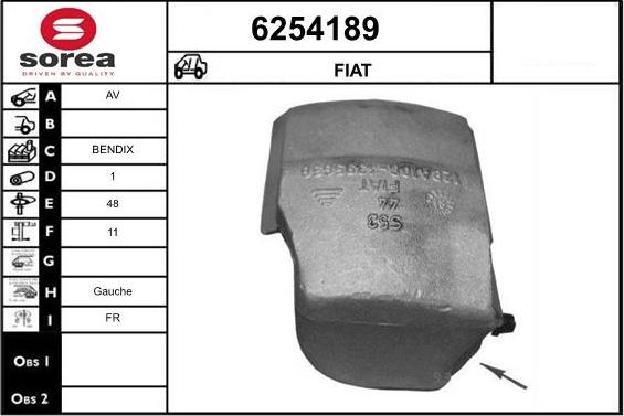 STARTCAR 6254189 - Тормозной суппорт autospares.lv