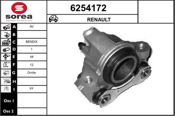 STARTCAR 6254172 - Тормозной суппорт autospares.lv