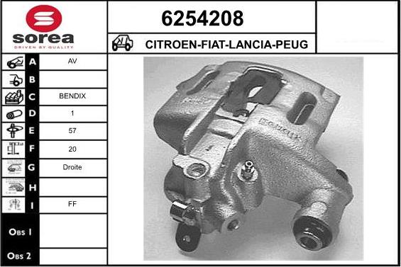 STARTCAR 6254208 - Тормозной суппорт autospares.lv