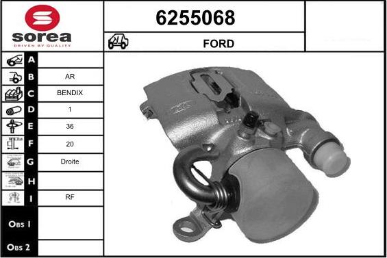 STARTCAR 6255068 - Тормозной суппорт autospares.lv