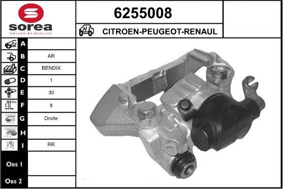 STARTCAR 6255008 - Тормозной суппорт autospares.lv