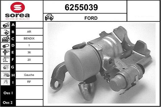 STARTCAR 6255039 - Тормозной суппорт autospares.lv