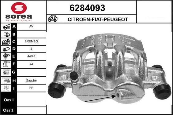 STARTCAR 6284093 - Тормозной суппорт autospares.lv