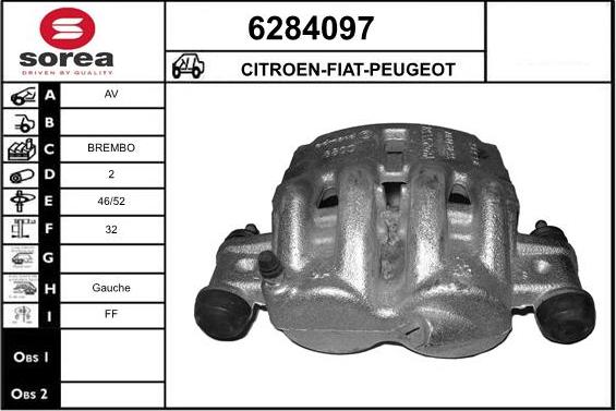 STARTCAR 6284097 - Тормозной суппорт autospares.lv