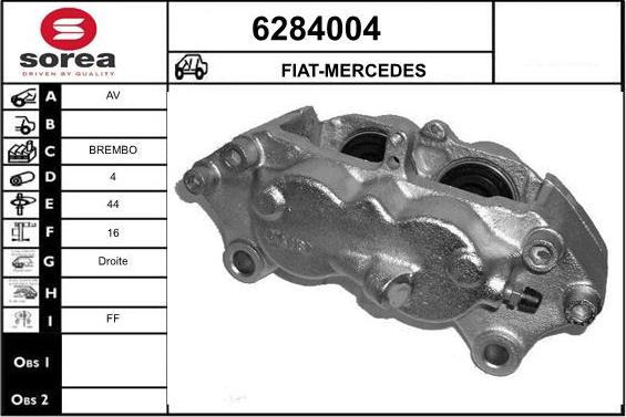 STARTCAR 6284004 - Тормозной суппорт autospares.lv