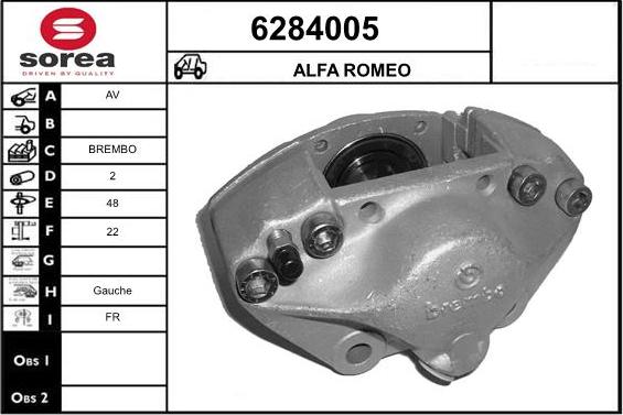 STARTCAR 6284005 - Тормозной суппорт autospares.lv