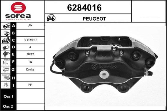 STARTCAR 6284016 - Тормозной суппорт autospares.lv