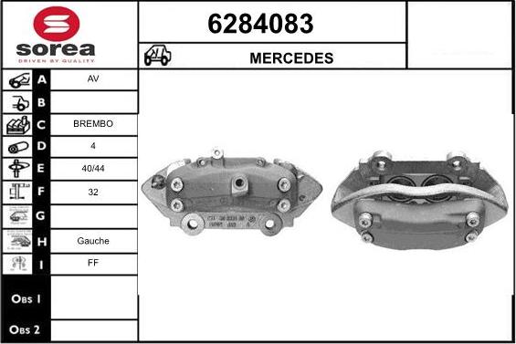 STARTCAR 6284083 - Тормозной суппорт autospares.lv