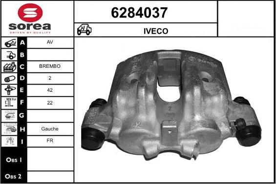 STARTCAR 6284037 - Тормозной суппорт autospares.lv