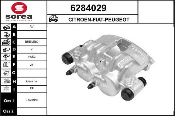 STARTCAR 6284029 - Тормозной суппорт autospares.lv