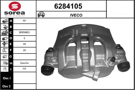 STARTCAR 6284105 - Тормозной суппорт autospares.lv