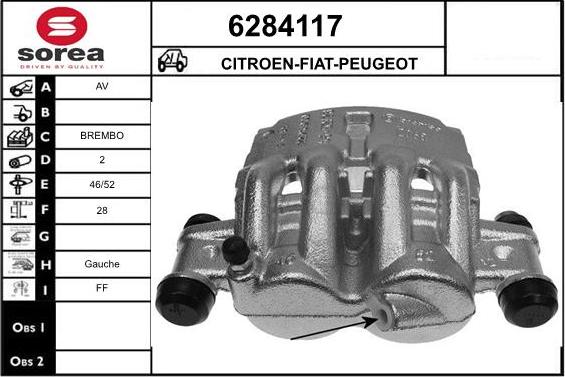 STARTCAR 6284117 - Тормозной суппорт autospares.lv