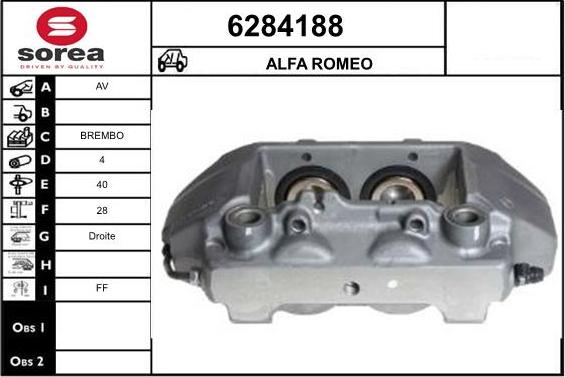 STARTCAR 6284188 - Тормозной суппорт autospares.lv