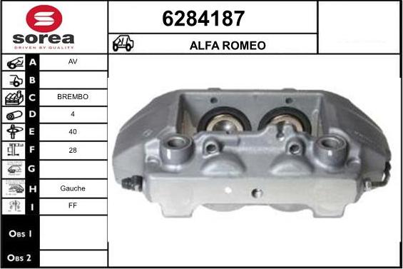 STARTCAR 6284187 - Тормозной суппорт autospares.lv