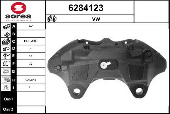 STARTCAR 6284123 - Тормозной суппорт autospares.lv