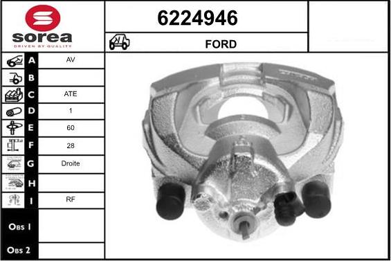 STARTCAR 6224946 - Тормозной суппорт autospares.lv