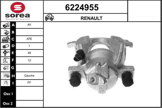 STARTCAR 6224955 - Тормозной суппорт autospares.lv