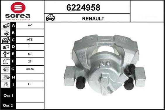 STARTCAR 6224958 - Тормозной суппорт autospares.lv