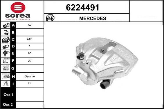 STARTCAR 6224491 - Тормозной суппорт autospares.lv