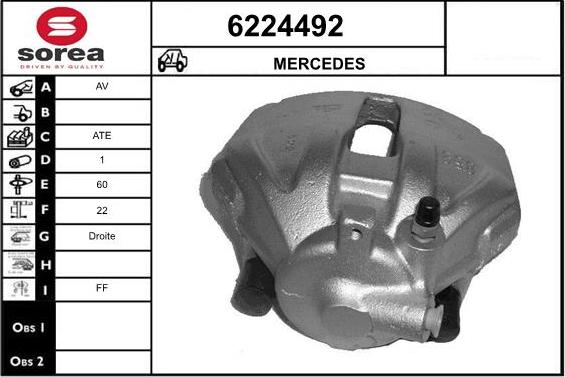 STARTCAR 6224492 - Тормозной суппорт autospares.lv