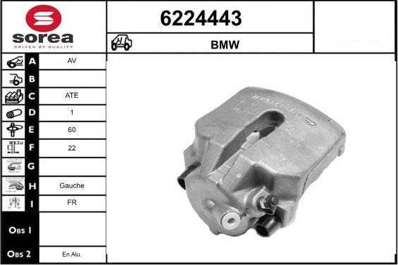 STARTCAR 6224443 - Тормозной суппорт autospares.lv