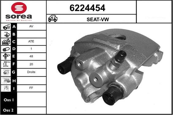 STARTCAR 6224454 - Тормозной суппорт autospares.lv