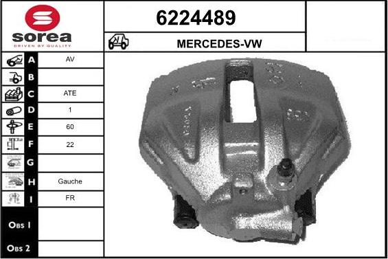 STARTCAR 6224489 - Тормозной суппорт autospares.lv