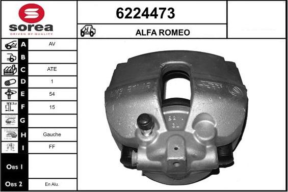 STARTCAR 6224473 - Тормозной суппорт autospares.lv