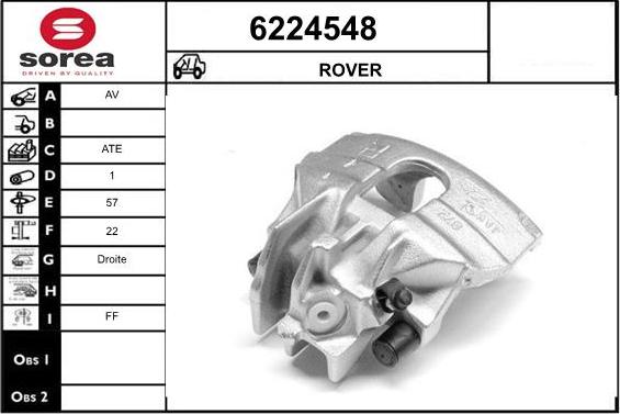 STARTCAR 6224548 - Тормозной суппорт autospares.lv