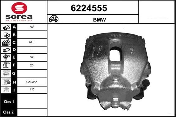 STARTCAR 6224555 - Тормозной суппорт autospares.lv