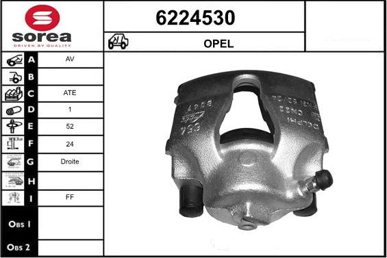 STARTCAR 6224530 - Тормозной суппорт autospares.lv