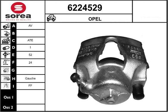 STARTCAR 6224529 - Тормозной суппорт autospares.lv