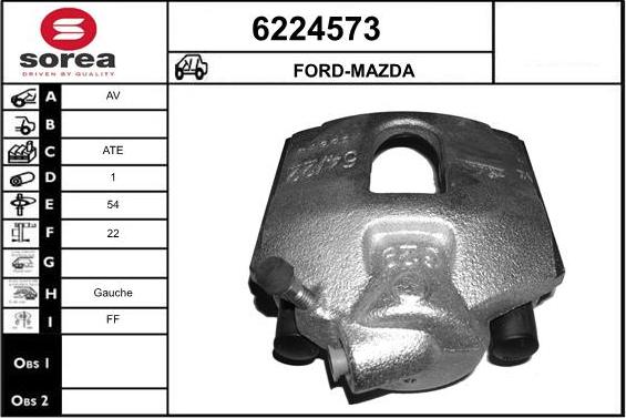 STARTCAR 6224573 - Тормозной суппорт autospares.lv