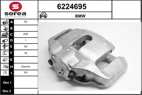 STARTCAR 6224695 - Тормозной суппорт autospares.lv