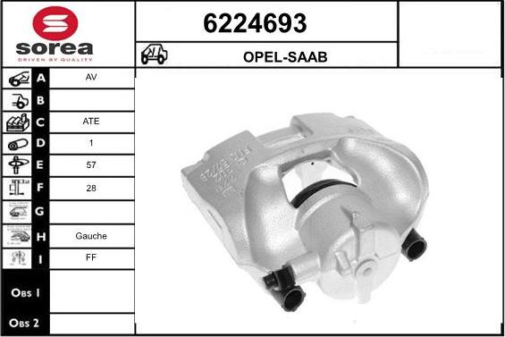 STARTCAR 6224693 - Тормозной суппорт autospares.lv