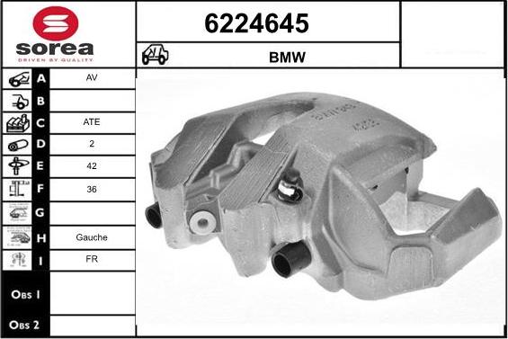 STARTCAR 6224645 - Тормозной суппорт autospares.lv