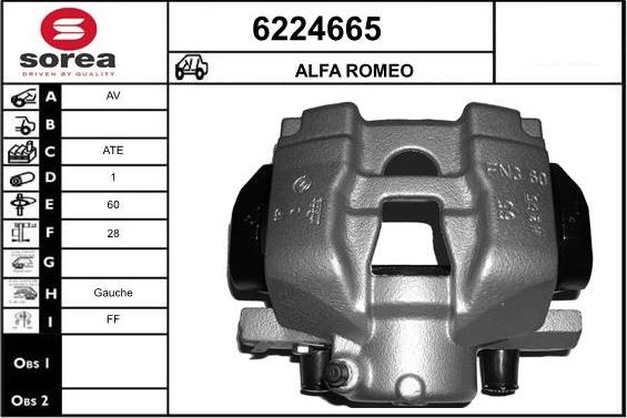 STARTCAR 6224665 - Тормозной суппорт autospares.lv