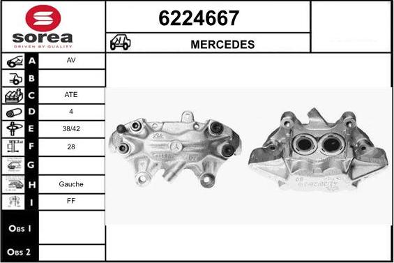 STARTCAR 6224667 - Тормозной суппорт autospares.lv